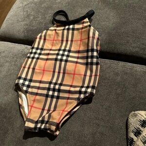 Baby girl Burberry bathing suit 12 months 100% authentic ￼￼